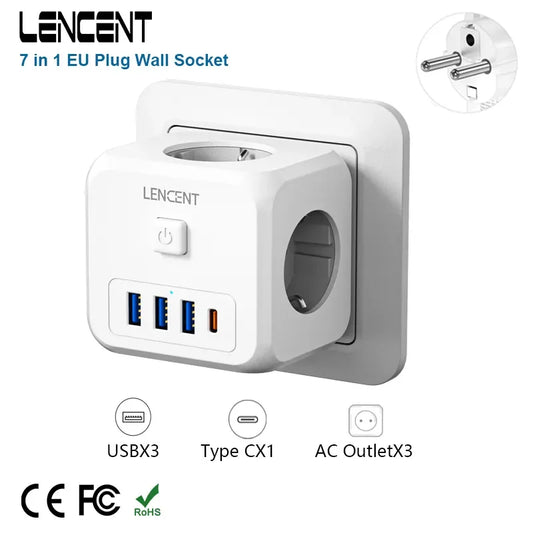 LENCENT - Multiple USB Power Socket